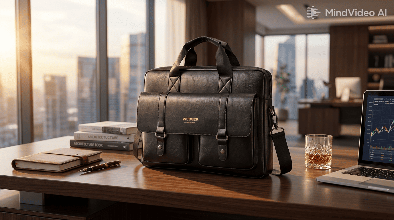 💼🖤 WEIXIER Men’s PU Bag