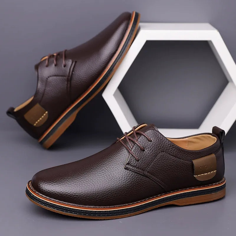 👞 Premium Genuine Leather Men's Shoes