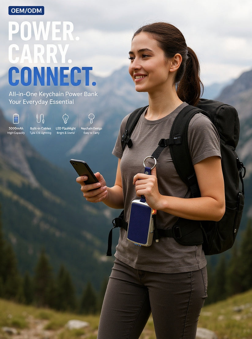 2026 Super-Fast Compact Portable Charger with Built-in Fire Starter