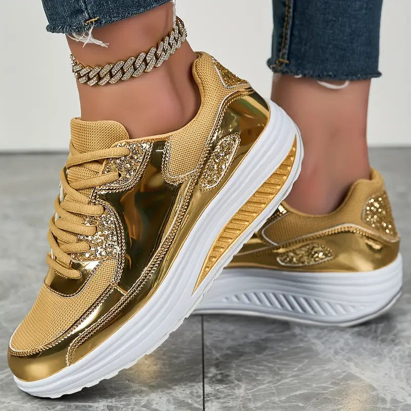 Shiny Casual Sports Shoes-2026