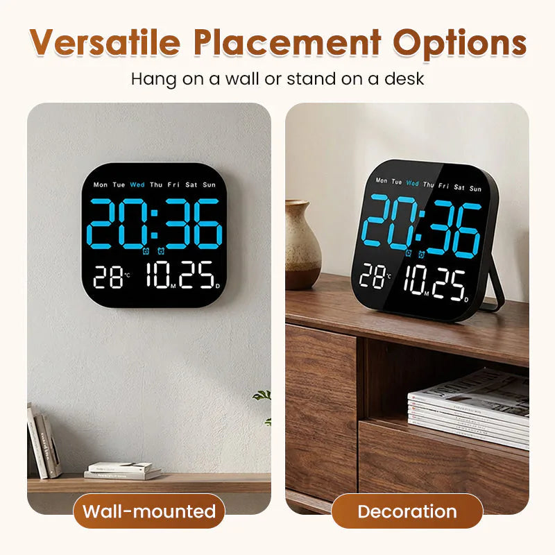 💎 2026 Multifunction Digital Alarm Clock – Large Display, Alarm, Calendar & Temperature for Home & Office 🏠⏰