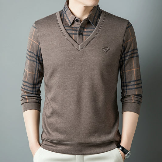Fake-two Piece Polo Professionnel Style 2026