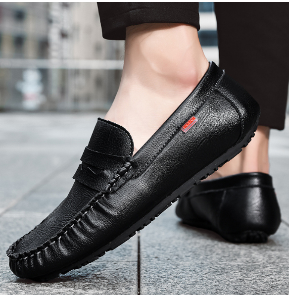 👞 Viatu vya Kawaida vya Kuendeshea Magari vya Ngozi Vilivyoshonwa kwa Mikono kwa Wanaume
