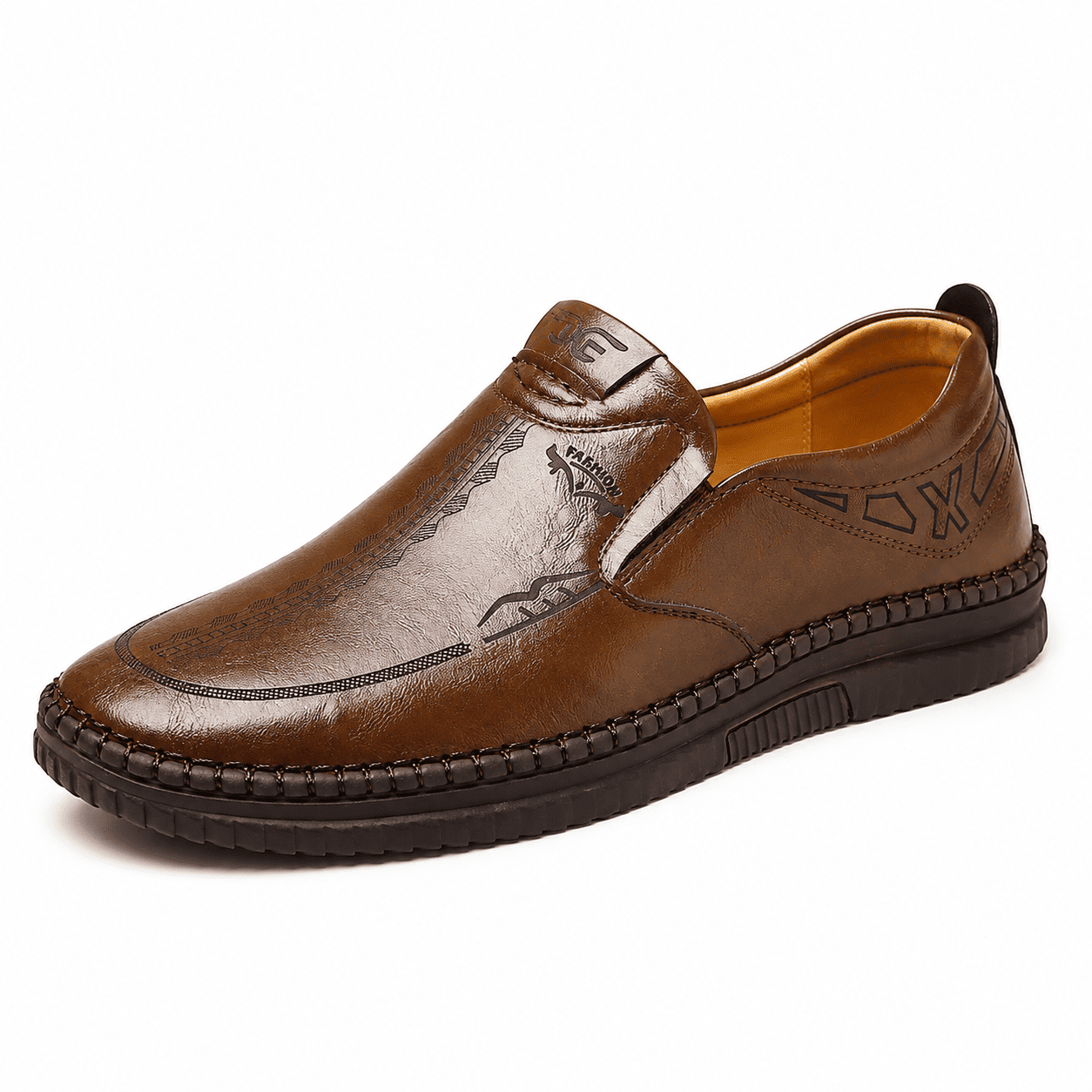 👞 Men's Genuine Leather Slip-On Shoes