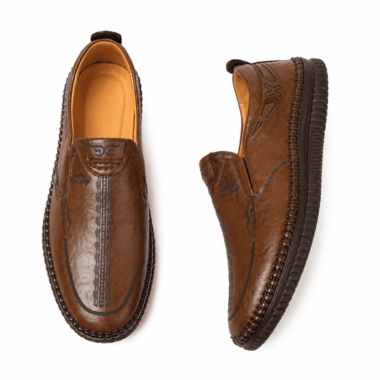 👞 Men's Genuine Leather Slip-On Shoes