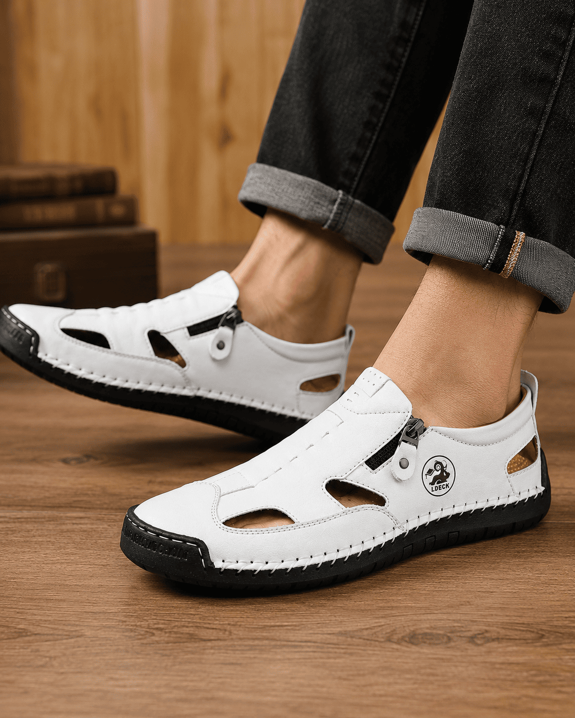 Cross-Border Men’s Premium Stitched Sandals – Comfort Meets Style ✨