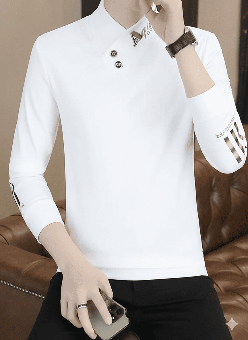 🤍 Men’s Premium White Sweatshirt✨