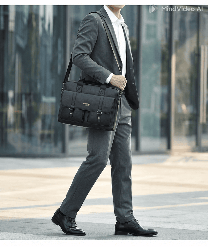 💼🖤 WEIXIER Men’s PU Bag