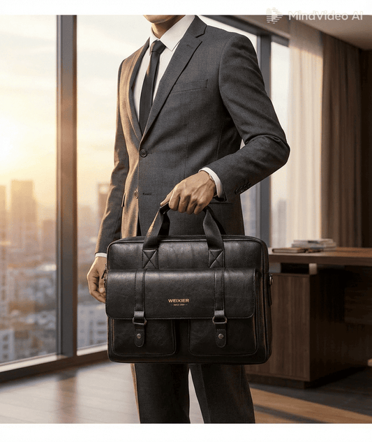 💼🖤 WEIXIER Men’s PU Bag
