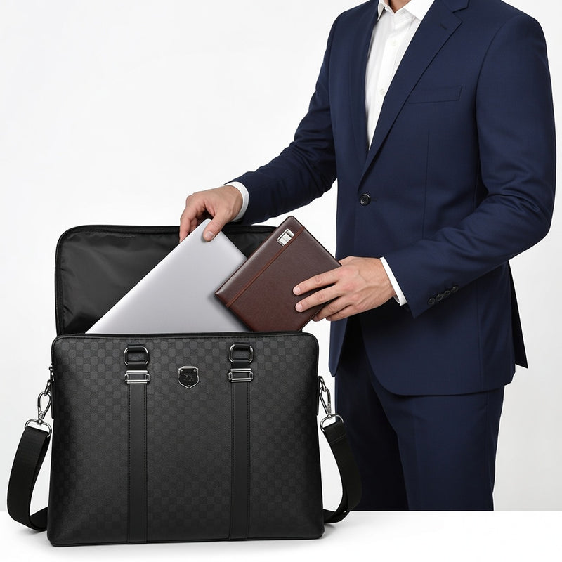 🖤✨ Mfuko wa Ngozi wa Biashara wa Kifahari💼