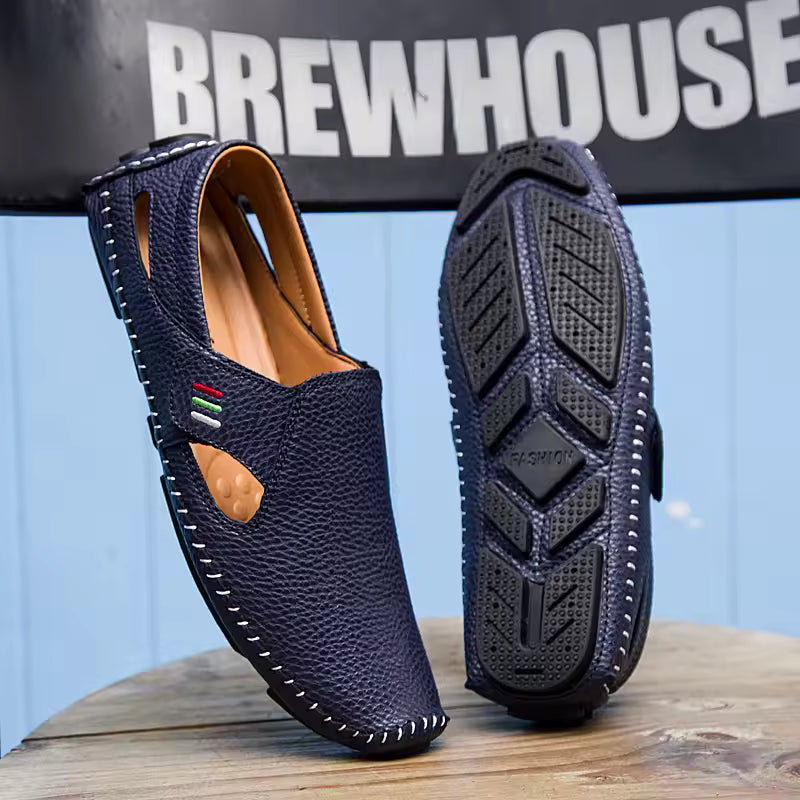 👞 Men's Classic Blue Leather Shoes – Premium Comfort Meets Timeless Style 2026 ✨